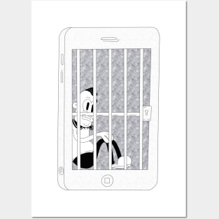 Prisoner in phone alone #3 Posters and Art